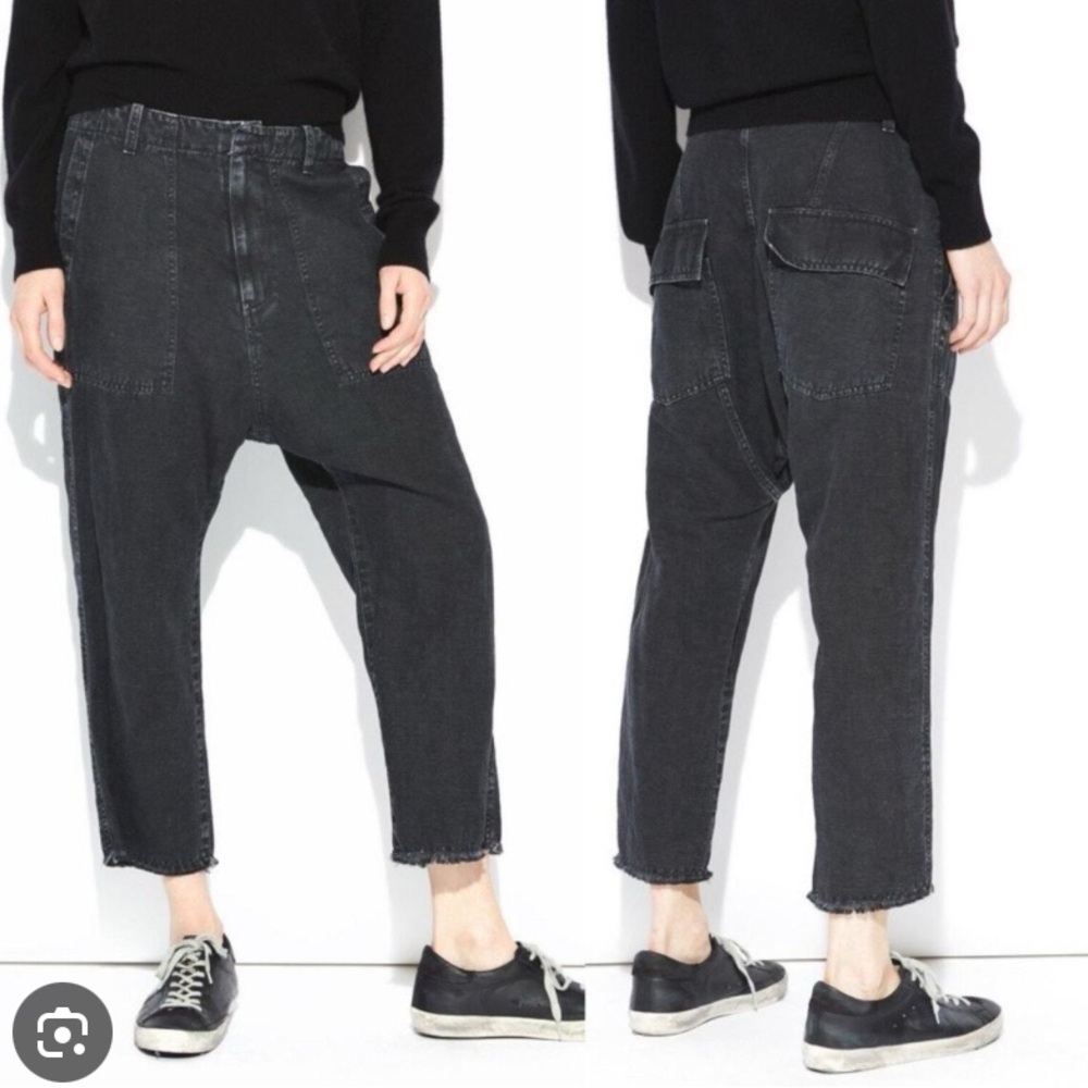 Nili Lotan Luna Jeans Leonard Wash - Dark Grey